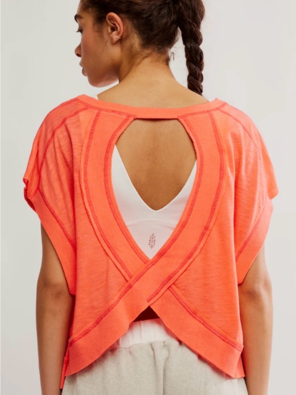 NWOT Free People Movement My Time Tee in Size Large